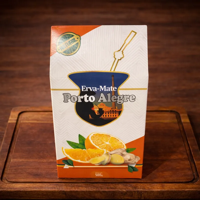 Erva-Mate Laranja com Gengibre 500g em Gravataí | Kuase Nada