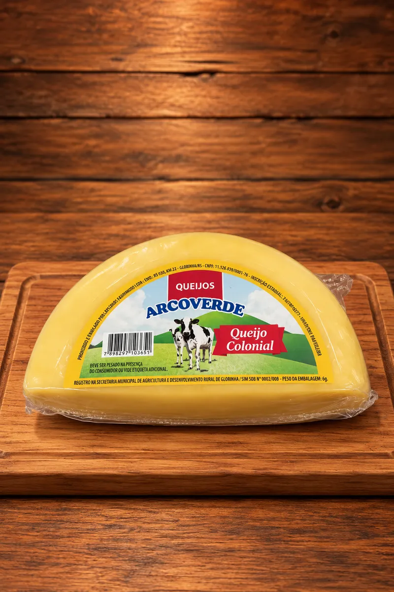 Queijo Colonial Arco Verde 530g em Gravataí | Kuase Nada