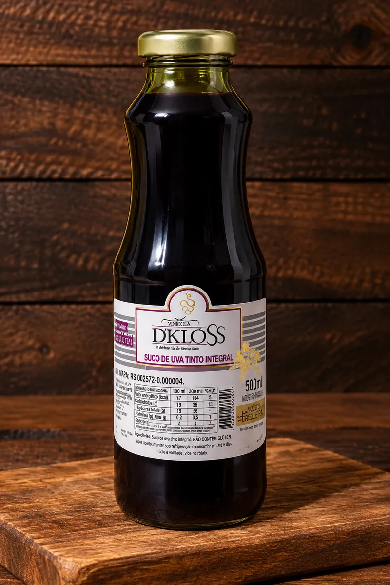 Suco de Uva Integral D’Kloss 500 m em Gravataí | Kuase Nada