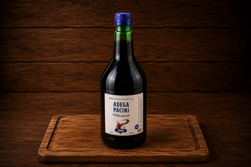 Vinho Colonial da Serra Gaúcha Bordô Suave 1,37L em Gravataí | Kuase Nada