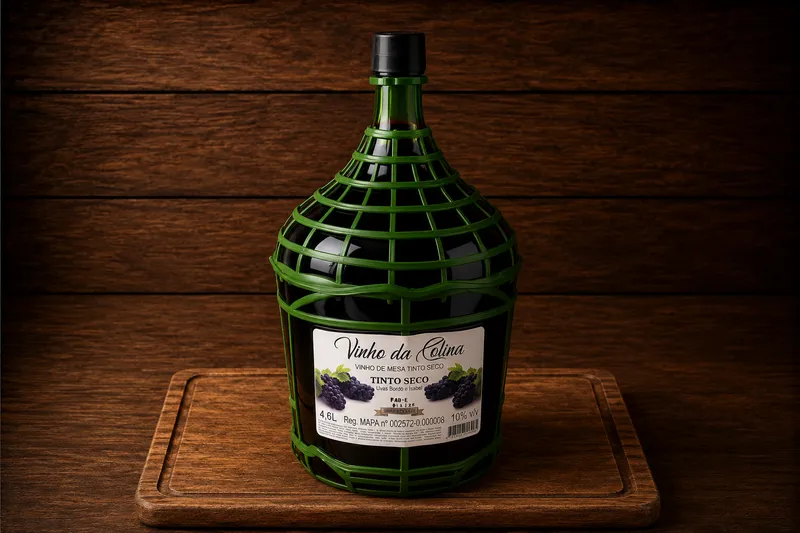 Vinho da Colina Tinto Seco 4,6L - Garrafão em Gravataí | Kuase Nada