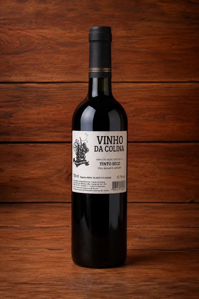 Vinho da Colina Tinto Seco 750ml em Gravataí | Kuase Nada